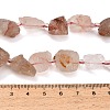 Natural Hematoid Quartz/Ferruginous Quartz Beads Strands GG-CBA0B77-A30-03-4