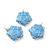 Synthetic Turquoise Pendants G-D458-07P-07-RS-1