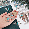 20Pcs Synthetic Turquoise Big Pendants FIND-AR0002-27-3
