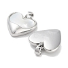 Brass Pave Natural Shell Heart Charms KK-C051-24P-2