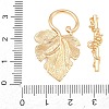 Brass Toggle Clasps KK-CBA7BFE-08G-4