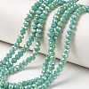 Electroplate Opaque Glass Beads Strands EGLA-A034-P4mm-T06-1