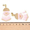 3 Pairs 3 Colors Brass Chandelier Earrings for Women EJEW-MZ00757-7