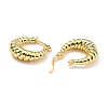 Brass Hoop Earrings EJEW-D273-02G-2