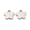 Non-Tarnish 304 Stainless Steel Charms STAS-F266-04P-1