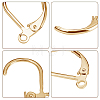 100Pcs 316L Surgical Stainless Steel Leverback Earring Findings STAS-BBC0010-91-6