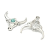 Bohemian Synthetic Turquoise Cattle Pendants FIND-Z112-01AS-05-2