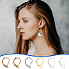 60Pcs 6 Colors Brass Leverback Earring Findings KK-LP0001-24-4