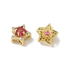 Brass Micro Pave Cubic Zirconia Slide Charms KK-D226-02G-03-2