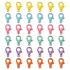 60Pcs 6 Colors Spray Painted Eco-Friendly Alloy Lobster Claw Clasps FIND-YW0001-40-NR-2