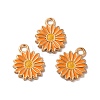 Alloy Enamel Pendants ENAM-Q448-06LG-02-3
