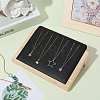 Wooden Slant Back Necklace Organizer Jewelry Display Stands AJEW-WH20033-046B-3