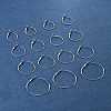 32Pcs 4 Styles Iron Huggie Hoop Earring Findings IFIN-FS0001-49B-10