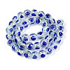Handmade Foil Lampwork Beads Strands FOIL-T008-05F-1