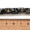 Handmade Dichroic Foil Glass Beads Strands DICH-U001-09G-4