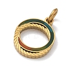 304 Stainless Steel Enamel Pendants STAS-Z189-06G-2