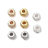 Rack Plating Brass Micro Pave Cubic Zirconia Beads KK-H451-02-1