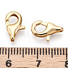 Brass Lobster Claw Clasps X-KK-N254-08G-3