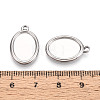 304 Stainless Steel Pendant Cabochon Settings STAS-T067-68P-3