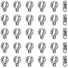 80Pcs Tibetan Style Alloy Tube Bails FIND-TAD0001-06-1