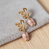 Brass Enamel Clip-on Earrings for Women WG05889-01-2