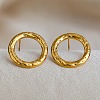 Women's 304 Stainless Steel Stud Earrings EJEW-P345-02G-1