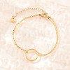 304 Stainless Steel Ball Chain & Box Chain Bracelets BJEW-D460-02G-2