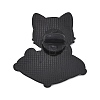 Cat Sitting in Cushion Enamel Brooches AL-I001-06EB-03-2
