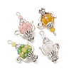 Glass Seed Beaded Pendants PALLOY-MZ01273-2