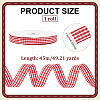 Polyester Tartan Ribbon OCOR-WH0082-574B-01-2