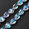 Faceted Glass Beads Strands EGLA-E030-01F-5