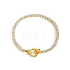 Brass Rhinestone Cup Chains Bracelets for Women FS-WGC8AF4-07-1