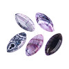 Dyed Natural Crackle Agate Cabochons G-T144-78C-1