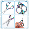 2Pcs 2 Style Stainless Steel Embroidery Scissors TOOL-SC0001-41-4