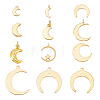 24Pcs 12 Style Brass Charms KK-AR0002-63-1