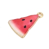 Alloy Enamel Pendants FIND-K020-21B-G-2