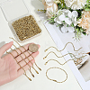 100Pcs Iron Ball Chains with Connectors IFIN-SP0001-67G-3