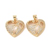 Brass Micro Pave Cubic Zirconia Pendants ZIRC-I063-05G-2