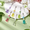 Transparent Acrylic Bear Star Pendant Decoraton X1-HJEW-JM02025-2