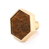 Hexagon with Marble Pattern Brass Box Handles & Knobs DIY-P054-C10-2