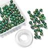 100Pcs 8mm Natural African Jade Bead Round Beads DIY-LS0002-46-1