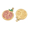 304 Stainless Steel Enamel Pendants STAS-Z166-23E-G-2