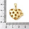 Brass Micro Pave Clear Cubic Zirconia Locket Pendants KK-H267-028B-06-3