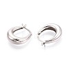 925 Sterling Silver Hoop Earrings STER-N016-130P-3