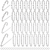 40Pcs Alloy Brooch Findings FIND-PH0060-23-1