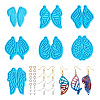Mega Pet 7Pcs 7 Style Butterfly DIY Pendant Silicone Molds DIY-MP0001-15-28
