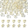 80Pcs 2 Styles Transparent Spray Painted Glass Beads GLAA-YW0003-72C-1