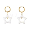 Acrylic & 202 Stainless Steel Stud Earrings EJEW-JE07448-3