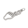 304 Stainless Steel Pendants STAS-R135-09P-2