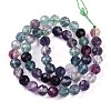 Natural Rainbow Fluorite Beads Strands G-T140-22B-3